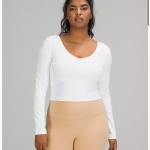 Lululemon white align long sleeve